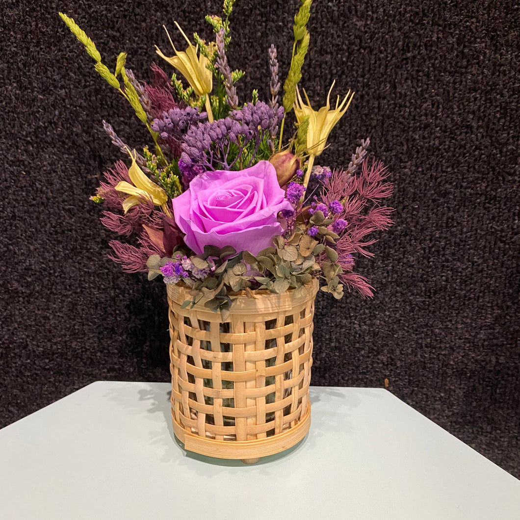Medium Vase Basket - Purple